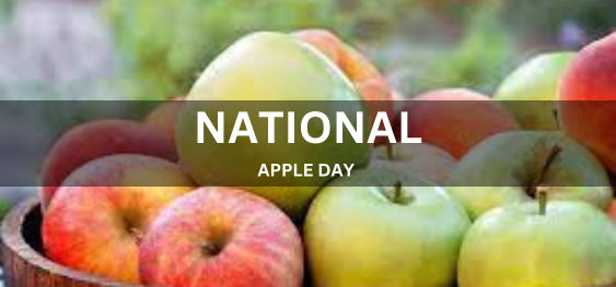 NATIONAL APPLE DAY [राष्ट्रीय सेब दिवस]